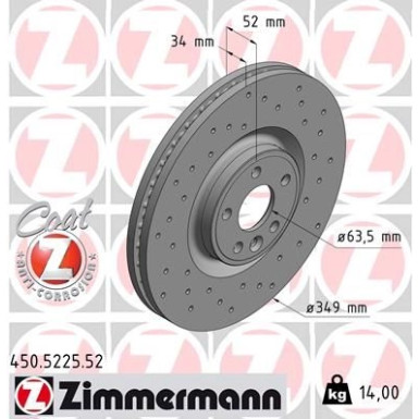Bremsscheibe VA Sport 450.5225.52 Bremsscheibe VA Sport 450.5225.52