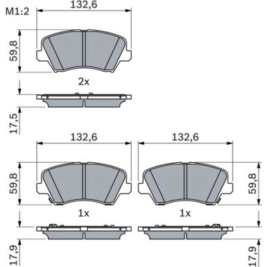 Bremsbelag 0 986 424 863 Bremsbelag 0 986 424 863