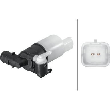 HELLA Waschwasserpumpe, Scheibenreinigung 8TW 006 848-161 HELLA Waschwasserpumpe, Scheibenreinigung 8TW 006 848-161