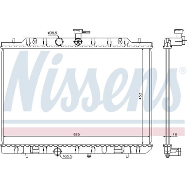 Wasserkühler PKW 68724 Wasserkühler PKW 68724