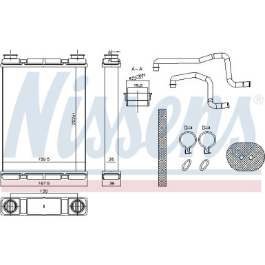 Heizkühler PKW Nissan Juke 1.2 RHD 10 FIRST FIT 707203