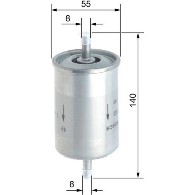 Kraftstofffilter 0 450 905 002