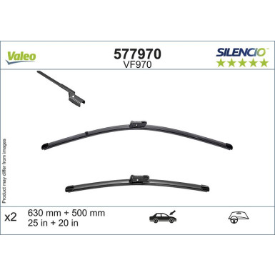 VALEO Silencio Flat Blade Set 577970 VALEO Silencio Flat Blade Set 577970