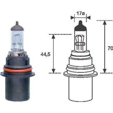 Glühlampe Hb1 12V/65/45W P29T 9004 STANDARD 002555200000