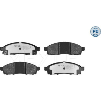 Bremsbelagsatz, Scheibenbremse MEYLE-PD: Advanced performance and design 025 250 8717/PD