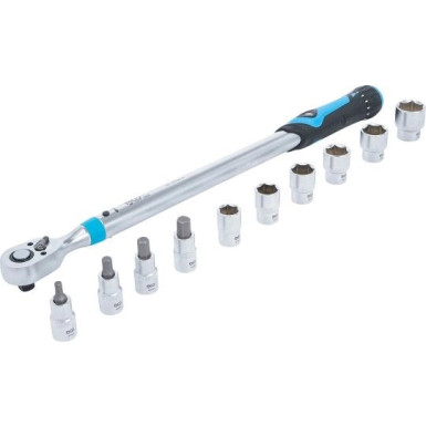 BGS Drehmomentschlüssel-Satz Abtrieb Innenvierkant 12,5 mm (1/2 ) 40 - 200 Nm 11-tlg 2865