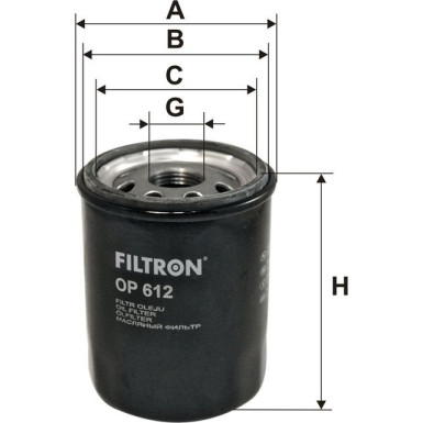 FILTRON Ölfilter OP 612 FILTRON Ölfilter OP 612