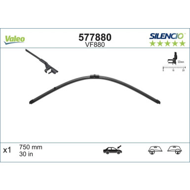 VM880 VALEO Silencio X.TRM SINGLE 577880 VM880 VALEO Silencio X.TRM SINGLE 577880