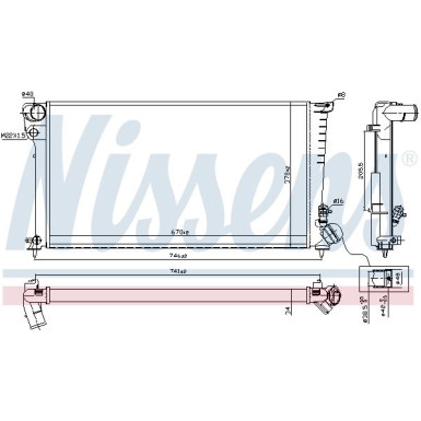 Wasserkühler PKW 61326A
