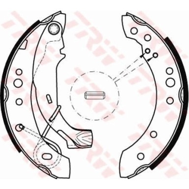 70 461 016 Bremsbacken CITROEN C2,C3,PEU 1007 02 GS8467 70 461 016 Bremsbacken CITROEN C2,C3,PEU 1007 02 GS8467