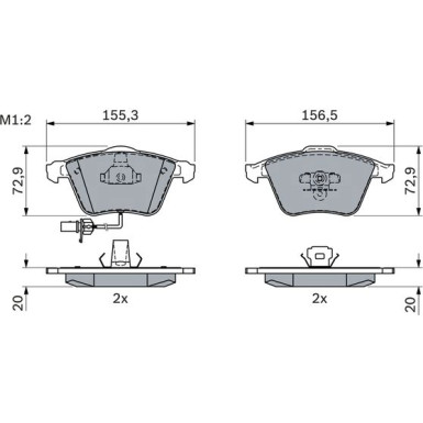 Bremsklötze AUDI,SEAT 0 986 494 104 Bremsklötze AUDI,SEAT 0 986 494 104