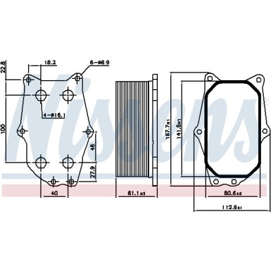 Ölkühler PKW Opel Insignia 2.8i Turbo 08 90987 Ölkühler PKW Opel Insignia 2.8i Turbo 08 90987