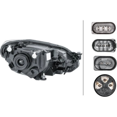 SCHEINWERFER L HELLA VW UP 11 1EL 012 644-011
