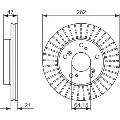 Bremsscheibe 0 986 479 687 Bremsscheibe 0 986 479 687