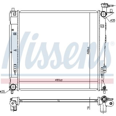 Wasserkühler PKW 675019
