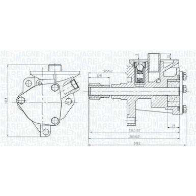 MAGNETI MARELLI Ölpumpe 351516000068 MAGNETI MARELLI Ölpumpe 351516000068