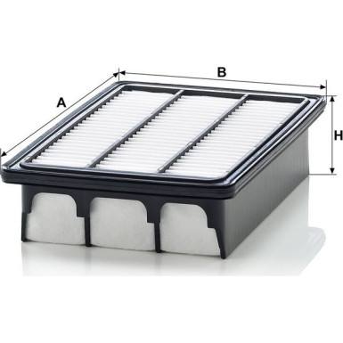 Mann & Hummel Luftfilter PKW Hyundai Santa Fe II 06 C 2735