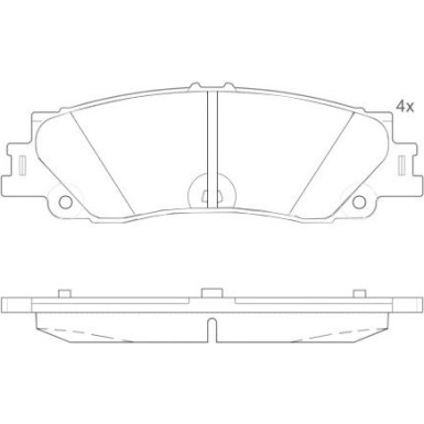 Bremsklotz TOYOTA PRIME LINE P 83 192 Bremsklotz TOYOTA PRIME LINE P 83 192