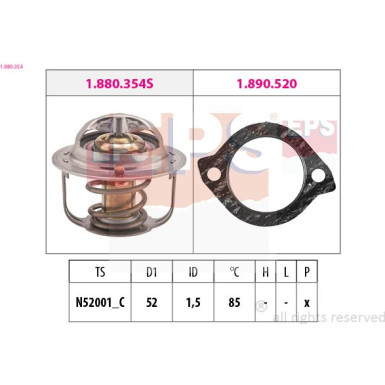 Thermostat, Kühlmittel 1.880.354