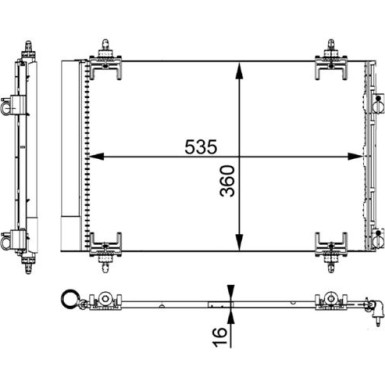 Kondensator, Klimaanlage AC 667 000S Kondensator, Klimaanlage AC 667 000S