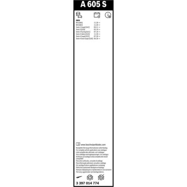 VF370 BOSCH Silencio Flat Blade 3397014774 VF370 BOSCH Silencio Flat Blade 3397014774