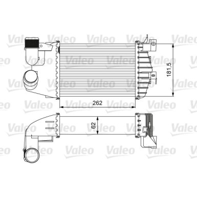 VALEO Ladeluftkühler 818627 VALEO Ladeluftkühler 818627
