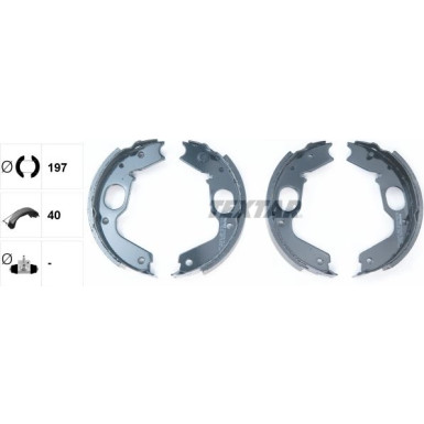 Handbremsbacken Mitsubishi Pajero 91 91056900