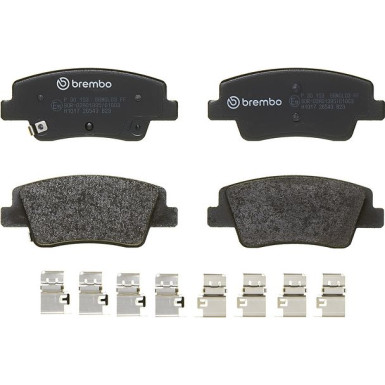 BREMBO Bremsbelagsatz, Scheibenbremse P 30 153 PRIME LINE BREMBO Bremsbelagsatz, Scheibenbremse P 30 153 PRIME LINE