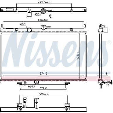 Wasserkühler PKW 606768 Wasserkühler PKW 606768