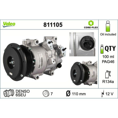 VALEO Kompressor 811105 VALEO Kompressor 811105