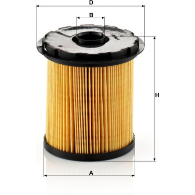 Mann & Hummel Kraftstofffilter PKW RENAULT PU 822 X