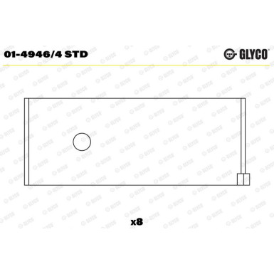GLYCO Pleuellager 01-4946/4 STD GLYCO Pleuellager 01-4946/4 STD