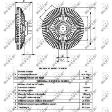 NRF Kühlerlüfterkupplung 49517 NRF Kühlerlüfterkupplung 49517