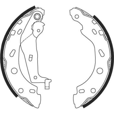 15 461 002 Bremsbacken GS8685 15 461 002 Bremsbacken GS8685