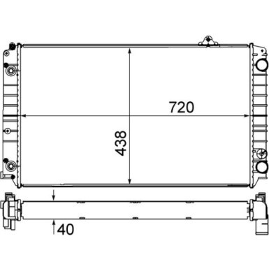 Kühler, Motorkühlung CR 853 000S