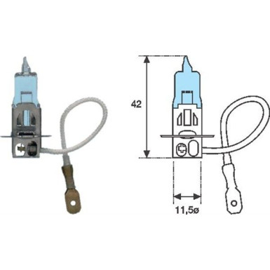 MAGNETI MARELLI Birne 002604100000 BLUE LIGHT