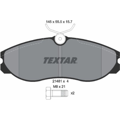 Bremsbelagsatz Nissan P. Terrano 96-/Maverick 2148101 Bremsbelagsatz Nissan P. Terrano 96-/Maverick 2148101