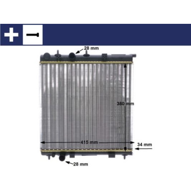 Kühler, Motorkühlung BEHR CR 2036 000S