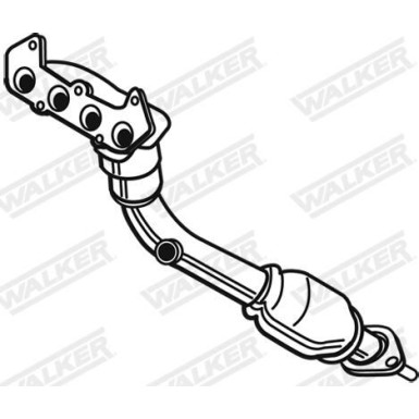 62 / Auspuffrohr Vorne FORD Focus 1.4i 3,5T Kombi 55kw 98 6836
