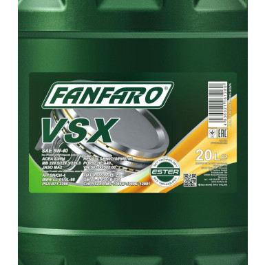 Fanfaro Expert VSX 5W-40 20L FF6702-20