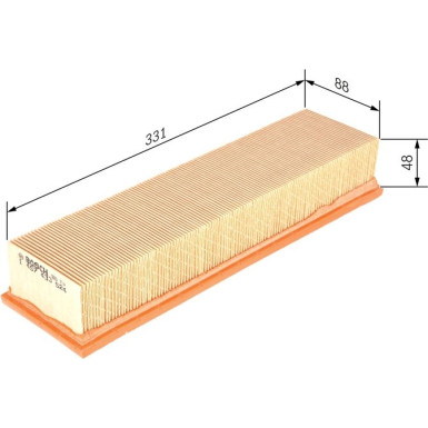 Luftfilter MERCEDES SL-Klasse, S-Klasse 1457433524