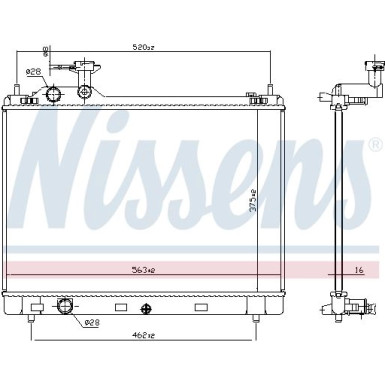 Wasserkühler PKW 606951