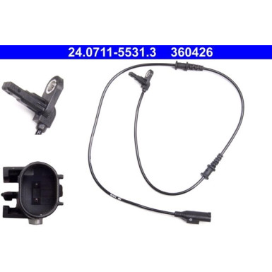 ATE ABS Sensor 24.0711-5531.3 ATE ABS Sensor 24.0711-5531.3