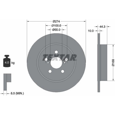 Bremsscheibe PRO 92333703 Bremsscheibe PRO 92333703