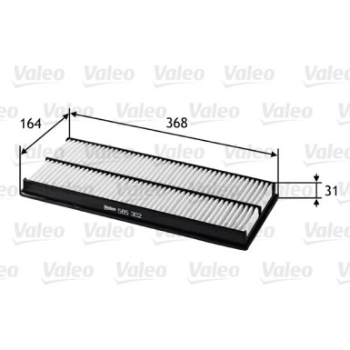 VALEO Luftfilter 585302 VALEO Luftfilter 585302