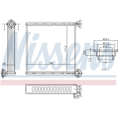 Heizkühler PKW 73980
