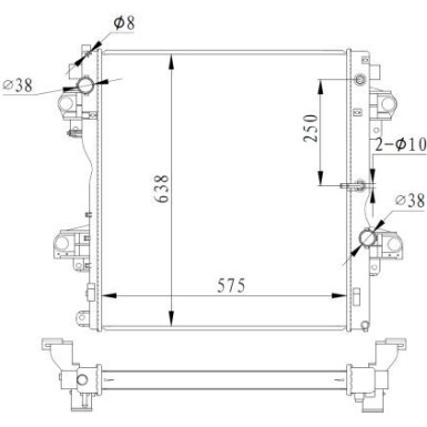 Kühler, Motorkühlung 550018