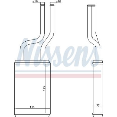 Heizkühler PKW 73457