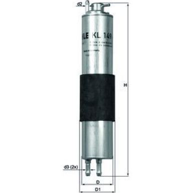 MAHLE Kraftstofffilter KL 149