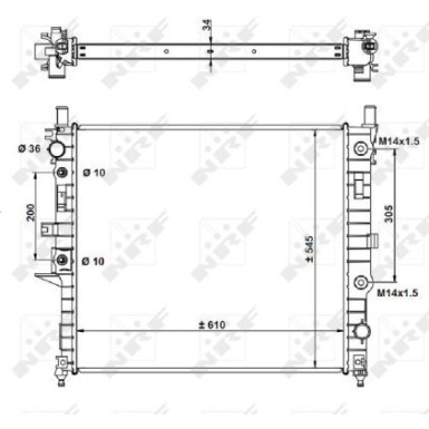 Kühler, Motorkühlung 55334 Kühler, Motorkühlung 55334